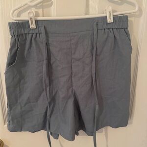 Women’s Soft Drawstring Shorts - Light Blue
